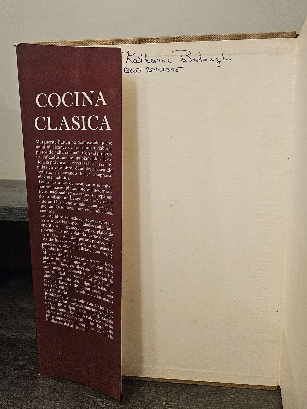 Vintage Cocina Clásica Cookbook by Marguerite Patten (Spanish Edition)